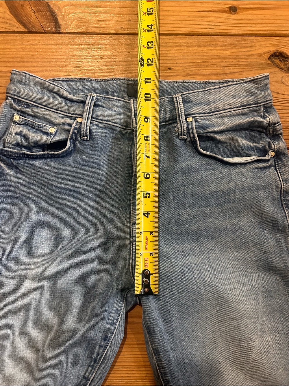 Mother Insider Ankle Fray Jeans Herbal Remedy Size 27 - Picture 9 of 11